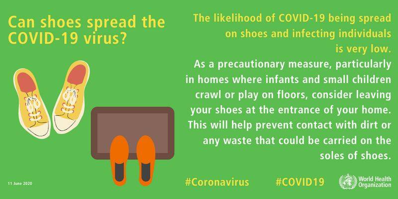 is shoes spreading COVID 19 Here is the facts