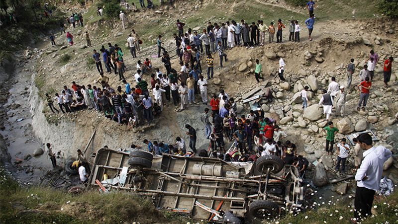Accident photos, pictures showing of accidents in India kpa