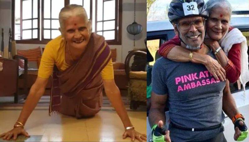famous actor mother take push up for 81 age