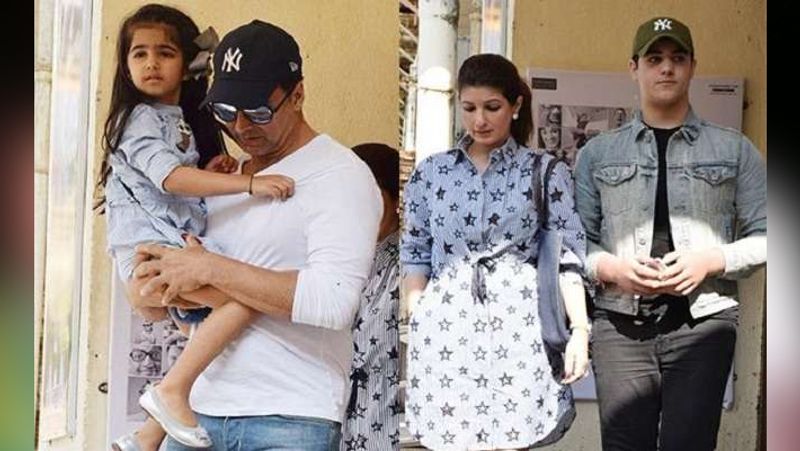 When Akshay Kumar son existed raising mystery girl on his shoulder KPJ