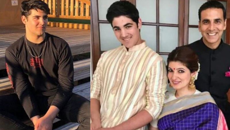 When Akshay Kumar son existed raising mystery girl on his shoulder KPJ
