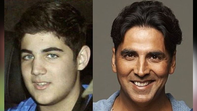 When Akshay Kumar son existed raising mystery girl on his shoulder KPJ