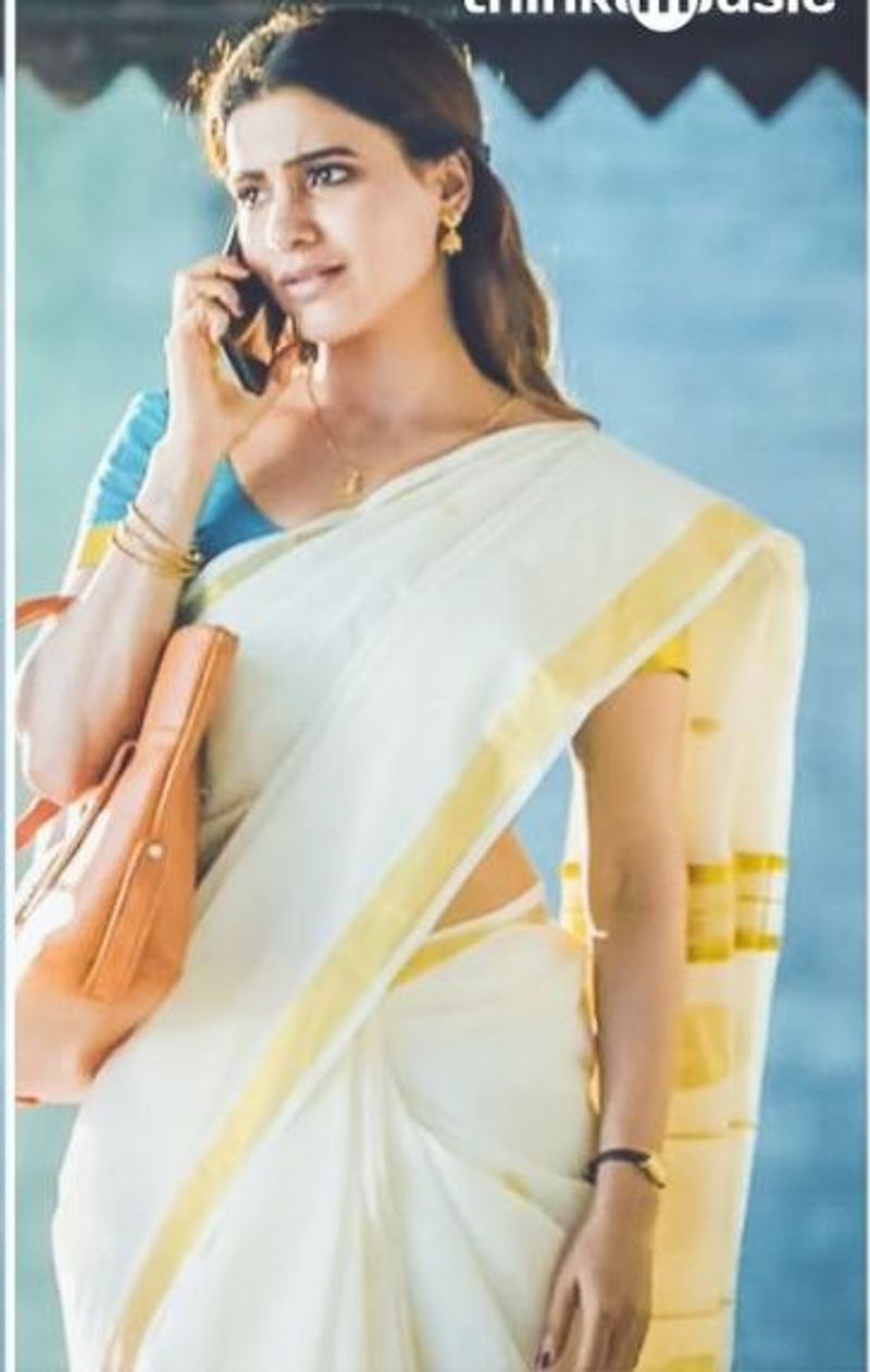சமந்தா அழகிற்கு அழகு கூட்டும் கேரள புடவை