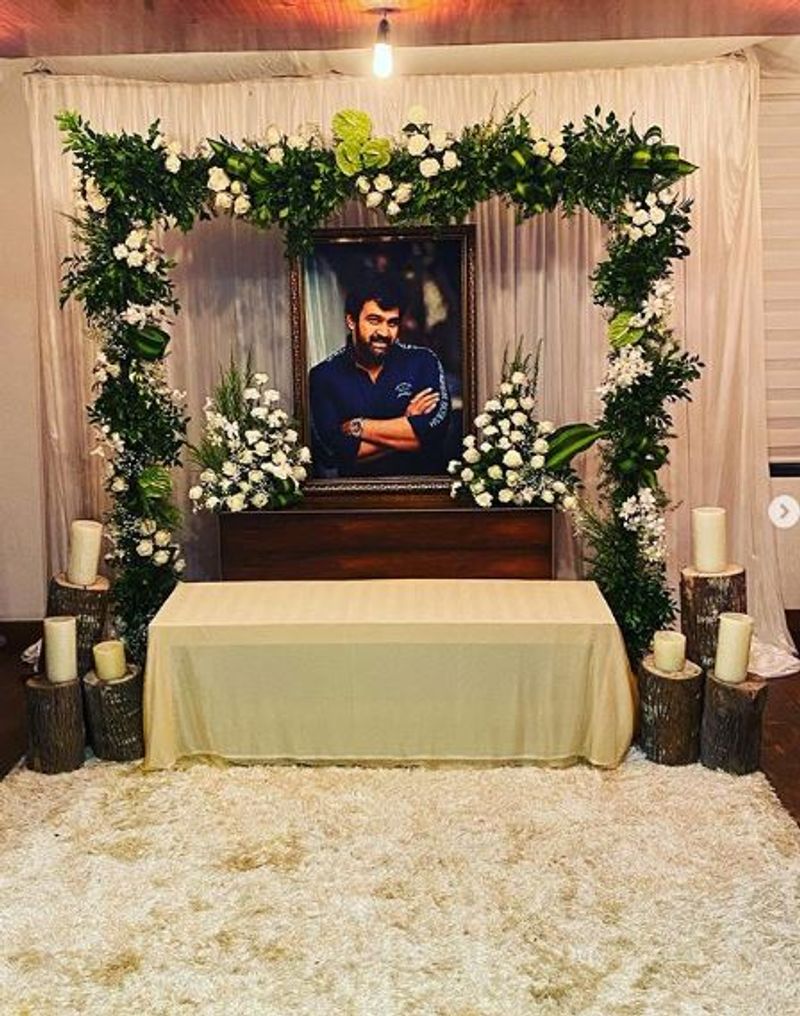சிரஞ்சீவி சார்ஜா உயிரிழந்து இன்றுடன் ஒரு மாதமாகிறது. 