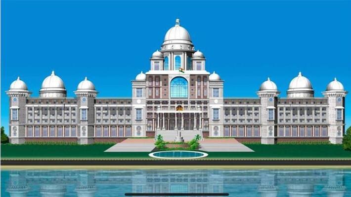 Telangana CM KCR Orders Officers To Get The Secretariat Finished In 10 Months Telangana CM KCR Orders Officers To Get The Secretariat Finished In 10 Months