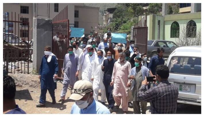 PoK residents hold protests against China and Pakistan opposing construction of dams on Neelam and Jhelum BSS PoK residents hold protests against China and Pakistan opposing construction of dams on Neelam and Jhelum BSS