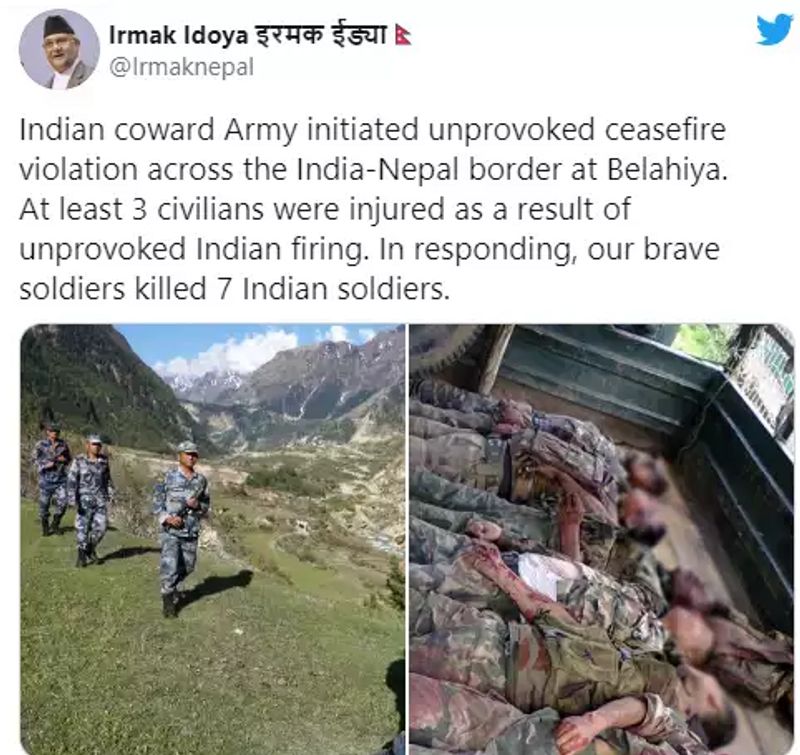 nepal killed seven indian soldiers at border old unrelated images viral kpt