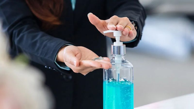 hand sanitizer should be used to avoid corona virus kpn