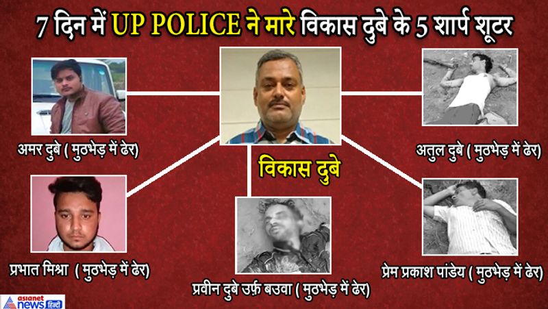Kanpur Encounter Case 5 main people of vikas dubey killed in 7 days on the basis of these he established his kingdom of crime kpl