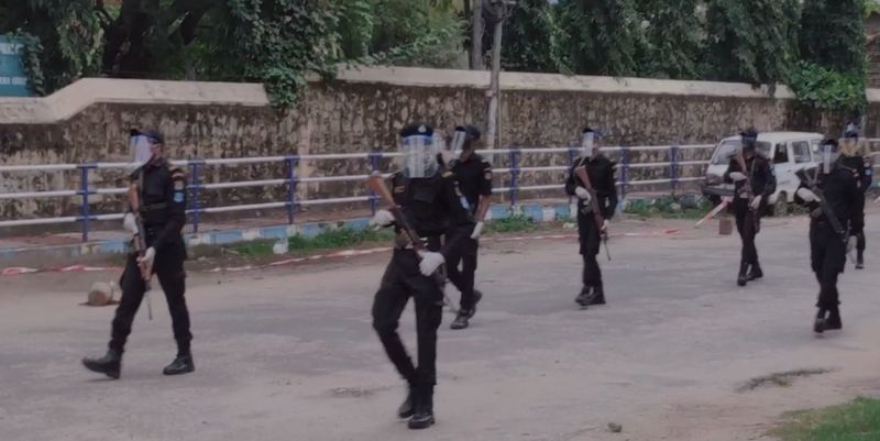 covid19 Triple lock in Thiruvananthapuram and commando team at Poonthura