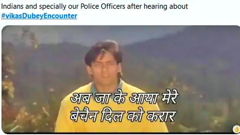 Vikas dubey encounter memes and Funny comment goes viral KPG