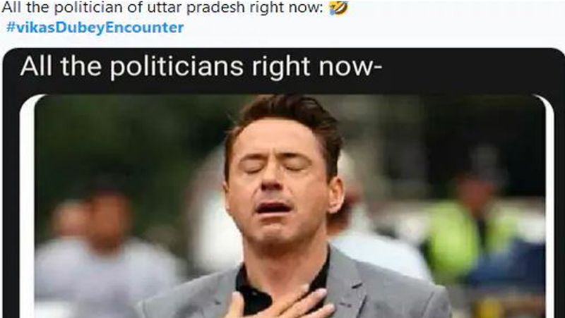 Vikas dubey encounter memes and Funny comment goes viral KPG