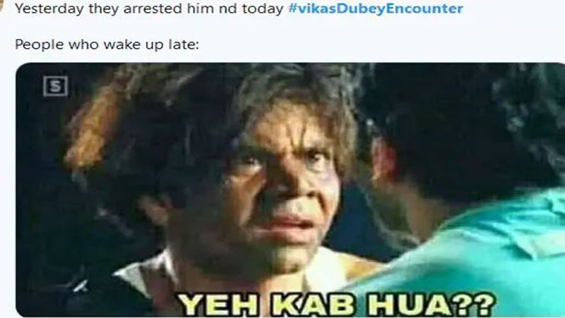 Vikas dubey encounter memes and Funny comment goes viral KPG