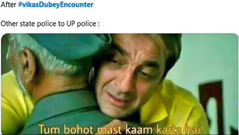 Vikas dubey encounter memes and Funny comment goes viral KPG