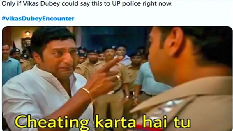 Vikas dubey encounter memes and Funny comment goes viral KPG