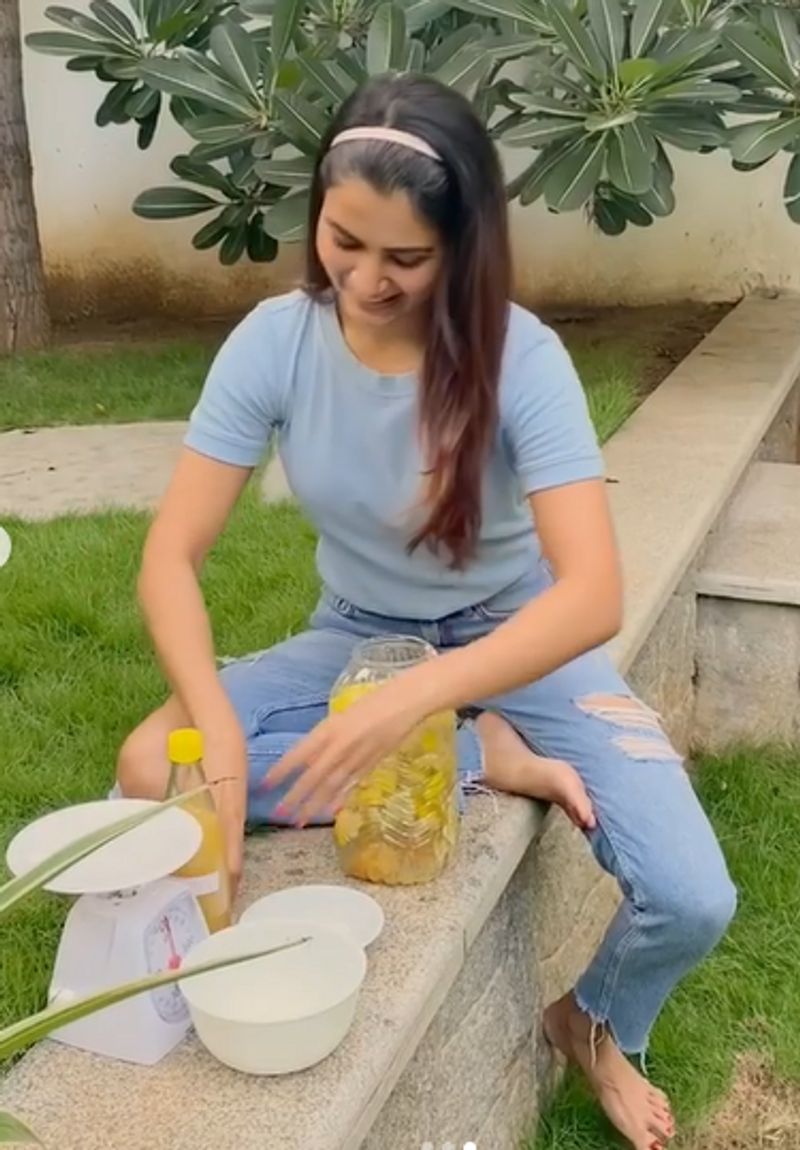 She also shared a photo of hers with a bottle of her creation