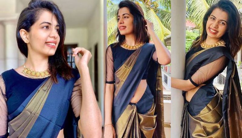 diya krishna s new photos in saree viral
