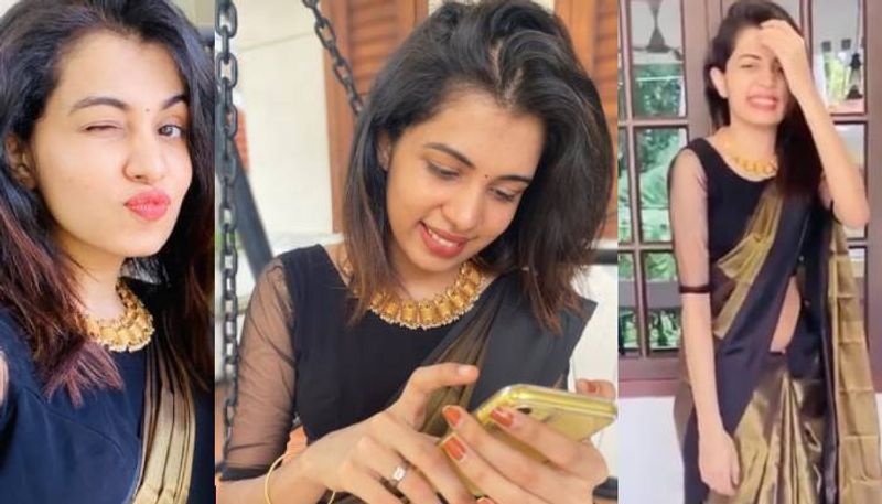 diya krishna s new photos in saree viral