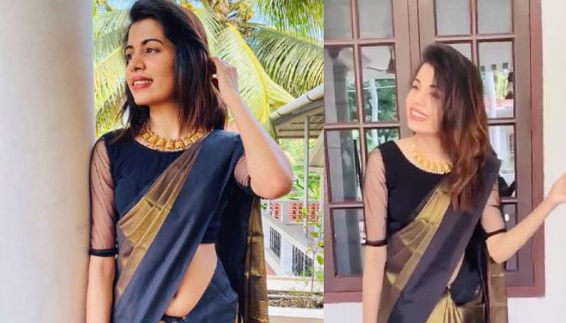 diya krishna s new photos in saree viral