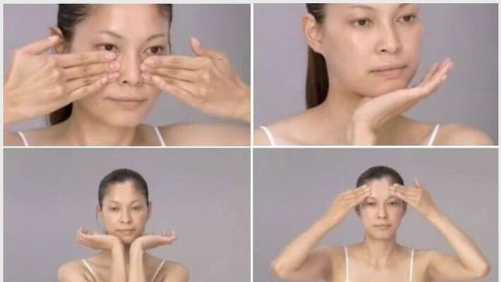 Get in the habit of massaging your face as soon as you wake up in the morning Get in the habit of massaging your face as soon as you wake up in the morning