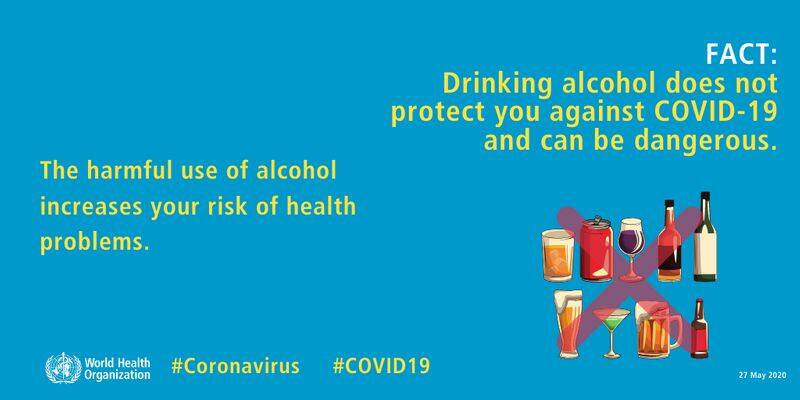 is it alcohol is a cure for Covid 19