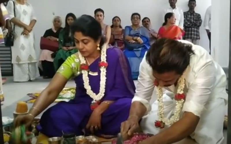 action king arjun house warming ceremony stills
