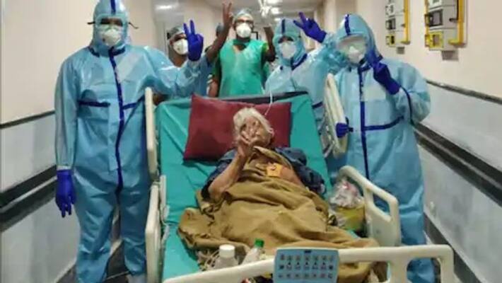 madhya pradesh news bhopal 90 year old woman defeated corona in bhopal kpr madhya pradesh news bhopal 90 year old woman defeated corona in bhopal kpr