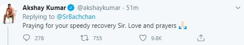 Celebs wish Amitabh and Abhishek a speedy recovery