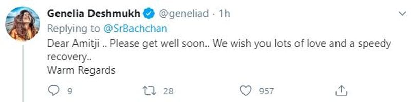 Celebs wish Amitabh and Abhishek a speedy recovery