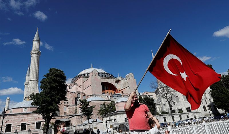 is this a new babari istanbul famous catheral hagia sophia converted in mosque outrages people anger kph