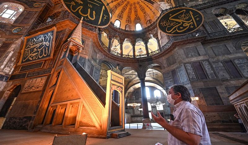 is this a new babari istanbul famous catheral hagia sophia converted in mosque outrages people anger kph