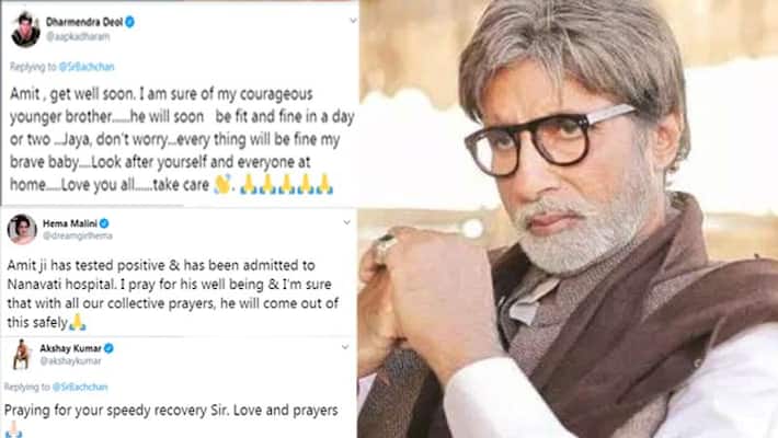 amitabh bachchan tests positive for coronavirus bollywood celebs and fans are praying for him KPJ amitabh bachchan tests positive for coronavirus bollywood celebs and fans are praying for him KPJ