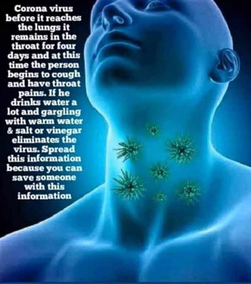 warm water with vinegar cure coronavirus fake claim viral kpt