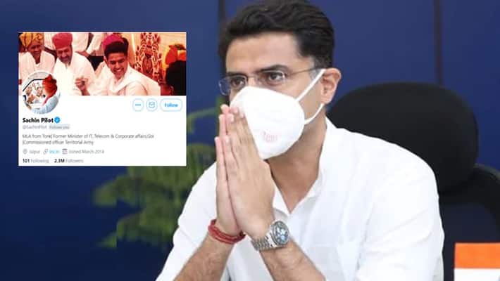 Sachin Pilot changes his bio on Twitter after being removed by Deputy CM and Rajasthan chief KPP Sachin Pilot changes his bio on Twitter after being removed by Deputy CM and Rajasthan chief KPP