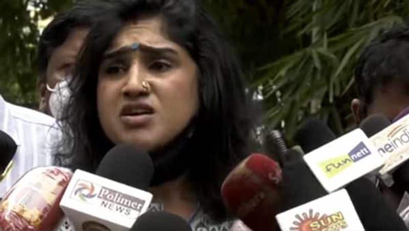 surya devi give the shock for vanitha police station issue