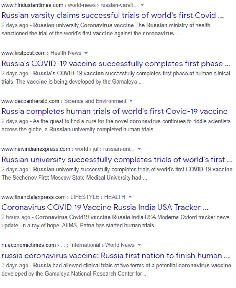 Why Russian Covid 19 vaccine not ready yet