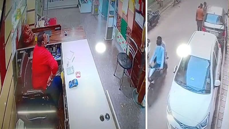 Moga news criminals shot shopkeeper for robbery, shocking CCTV footage goes viral kpa