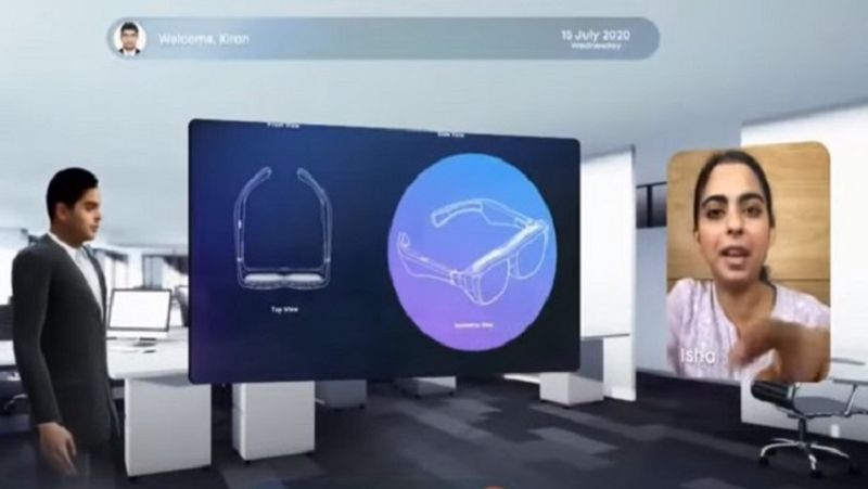 Demo of Reliance Jio glass, Isha Ambani and Akash Ambani got star status now MJA