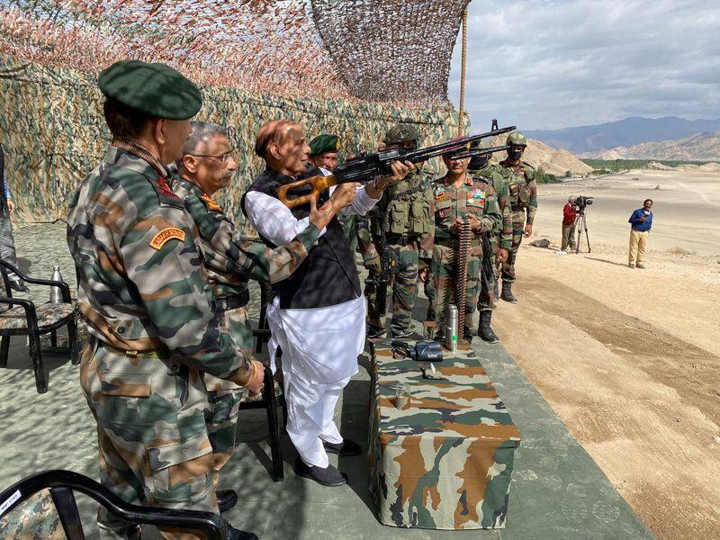 Rajnath singh visit indo- China border with army chief