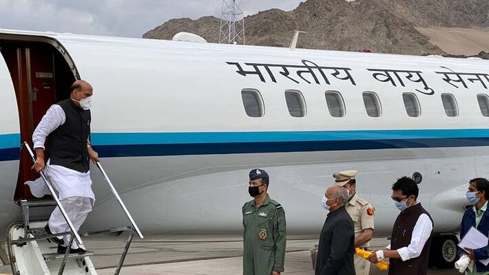 Rajnath singh visit indo- China border with army chief Rajnath singh visit indo- China border with army chief
