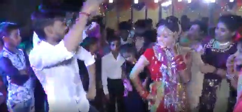 Rumors arose that Amar Dubey forcibly married the daughter but the bride tremendous dance came to the fore kpl