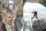 Watch Indian paratroopers dive from Super Hercules aircraft over Ladakh mountains