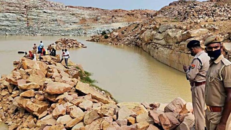 Mining took away the happiness of a family three children died due to drowning in a waterlogged pit kpl