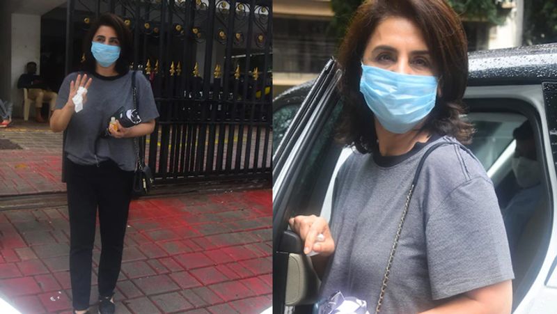 62 year old Neetu Singh spots outside clinic Ekta Kapoor arrives at temple KPJ