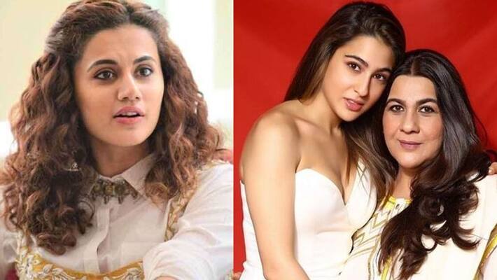 Taapsee Pannu Appreciate saif ali khan first wife Amrita Singh Then actress daughter Sara Ali Khan Reaction came KPJ Taapsee Pannu Appreciate saif ali khan first wife Amrita Singh Then actress daughter Sara Ali Khan Reaction came KPJ