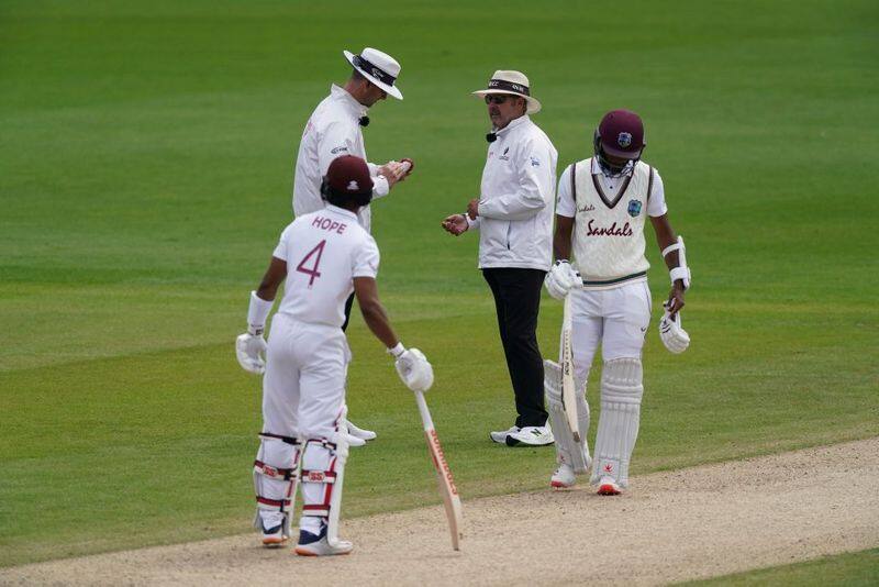 Umpires disinfect cricket ball after Sibley accidentally uses saliva