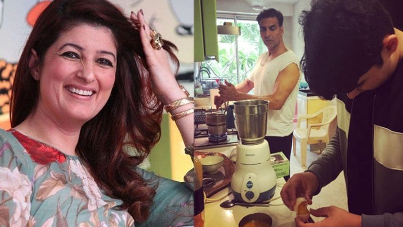 52 year old Akshay Kumar took charge of home kitchen with son this was wife Twinkle khanna reactoin KPJ