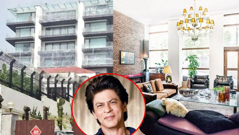 shahrukh khan covered home mannat with plastic cover due to this reason look some photos of his luxurious bungalow KPJ