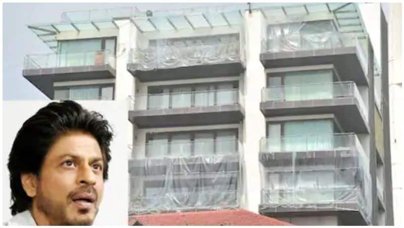Corona is a famous actor sharukh khan who covered his house with plastic cover out of fear