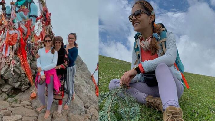 shakti astitva ke ehsaas ki fame rubina dilaik enjoying trekking in himalaya area with family have a look KPJ shakti astitva ke ehsaas ki fame rubina dilaik enjoying trekking in himalaya area with family have a look KPJ